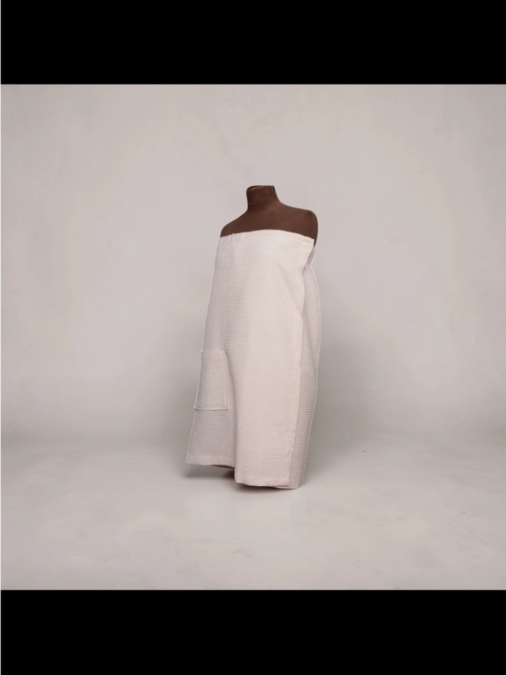 Strapless Textured Cream Cover-Up Dress